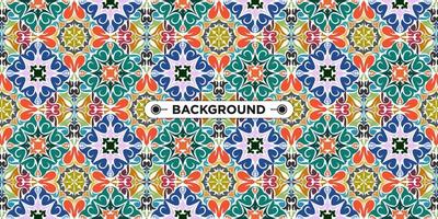 colorful background with ethnic texture vector