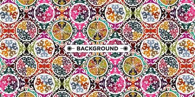 colorful background with ethnic texture vector