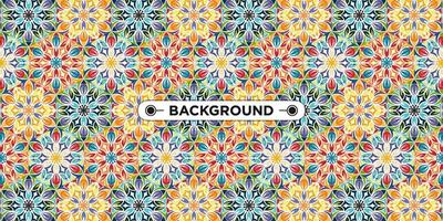 colorful background with ethnic texture vector