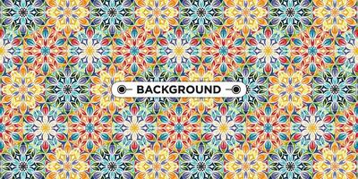 colorful background with ethnic texture vector