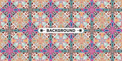 colorful background with ethnic texture vector