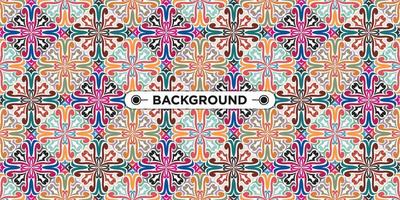 colorful background with ethnic texture vector