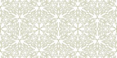 gold line pattern ethnic background vector