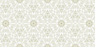 gold line pattern ethnic background vector