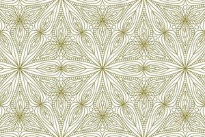 gold line pattern ethnic background vector
