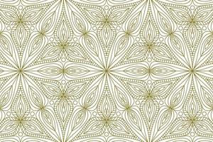 gold line pattern ethnic background vector