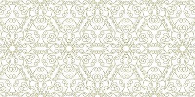 gold line pattern ethnic background vector