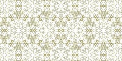 gold line pattern ethnic background vector
