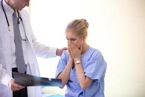 Doctor and patient in hospital photo