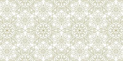 gold line pattern ethnic background vector