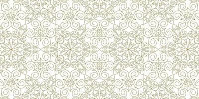 gold line pattern ethnic background vector