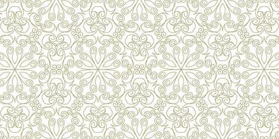 gold line pattern ethnic background vector
