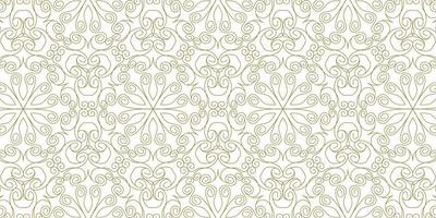 gold line pattern ethnic background vector