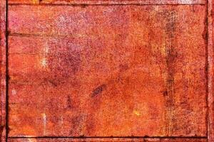 Abstract texture of rusty metal. A cracked rust metal wall. Background for design photo