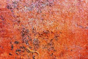 Abstract texture of rusty metal. A cracked rust metal wall. Background for design photo