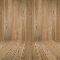 wood wall and perspective wooden floor texture. Concept interior vintage style photo