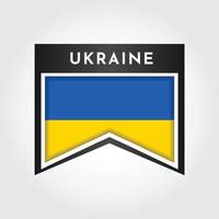 Flag of ukraine design vector