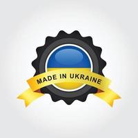 Made in ukraine label vector