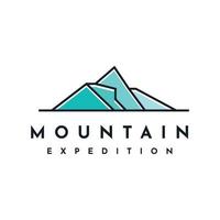 logotipo de expedición de montaña vector