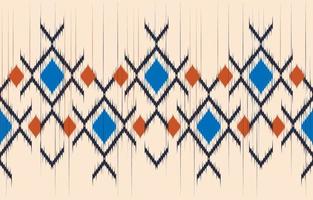 Aztec Motif Ethnic ikat art. The seamless Aztec pattern in tribal, folk embroidery, Mexican, Uzbek style. Moroccan geometric art ornament print.slubby textured design for carpet, fabric. vector