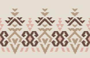 Aztec Motif Ethnic ikat art. The seamless Aztec pattern in tribal, folk embroidery, Mexican, Uzbek style. Moroccan geometric art ornament print.slubby textured design for carpet, fabric. vector