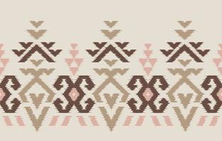 Aztec Motif Ethnic ikat art. The seamless Aztec pattern in tribal, folk embroidery, Mexican, Uzbek style. Moroccan geometric art ornament print.slubby textured design for carpet, fabric. vector