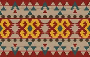 Aztec Motif Ethnic ikat art. The seamless Aztec pattern in tribal, folk embroidery, Mexican, Uzbek style. Moroccan geometric art ornament print.slubby textured design for carpet, fabric. vector
