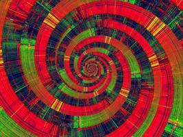 Abstract background in red, green and yellow, with a spectacular rhythm and dark accents. photo