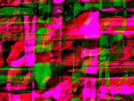 Abstract background in red, green and yellow, with a spectacular rhythm and dark accents. photo