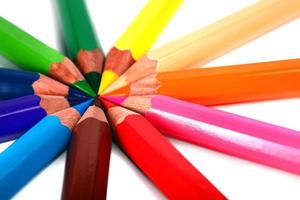 crayons coloured pencils photo