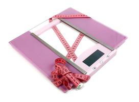 floor scales and measuring ribbon photo