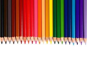 crayons coloured pencils photo