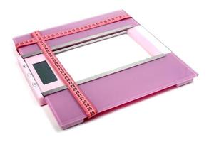 floor scales and measuring ribbon photo