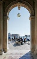 Vatican, Italy - October 17, 2021 View of arch gallery Venice, Italy photo