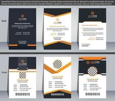 Corporate And Creative ID Card Template Design vector