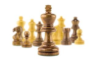 chess figure on white background photo