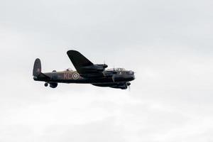 Shoreham-by-sea, West Sussex, Reino Unido, 2014. Bombardero Avro Lancaster foto