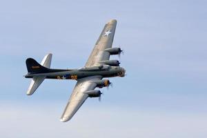 Shoreham-by-sea, West Sussex, Reino Unido, 2011. Bombardero Memphis Belle B-17 foto