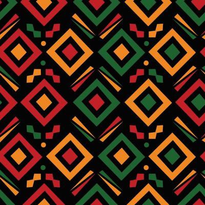 Black History Month Seamless Pattern