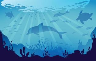 Deep Ocean Background vector