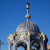 MARCH, CAMBRIDGESHIRE, UK, 2012. Memorial Fountain in Broad Street photo