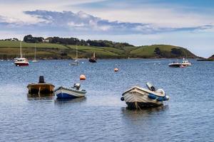 HELFORD, CORNWALL, UK, 2021.View from Helford Creek at low tide photo