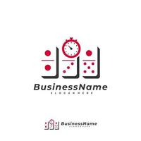 Domino Time logo vector template, Creative Domino logo design concepts