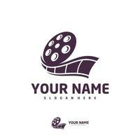 Cinema logo vector template, Creative Film Strip Cinema logo design concepts