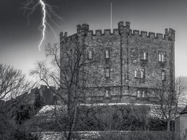 DURHAM, COUNTY DURHAM, UK, 2018. View of the Castle photo