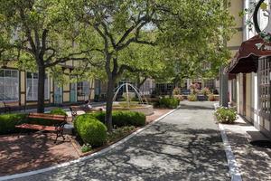 SOLVANG, CALIFORNIA, USA, 2011. Courtyard in Solvang photo