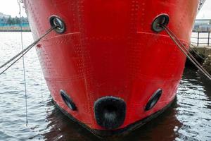 Cardiff, Wales, UK, 2014. Partial view of Lightship 2000 photo