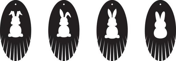 Bunny Fringe Earrings File vector