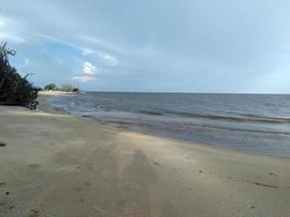 Quiet beach in the morning photo