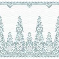 Abstract seamless lace pattern with flowers vector